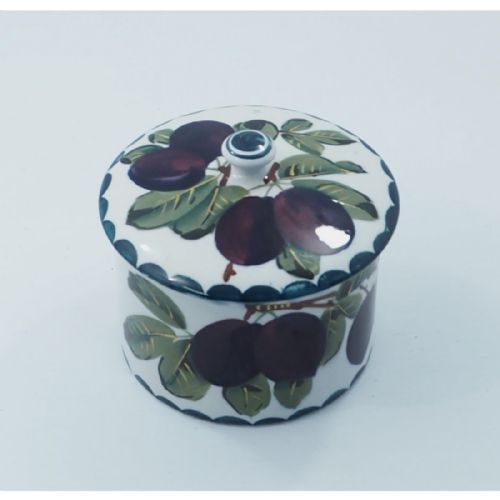 Large Scottish Wemyss Plums Preserve Pot