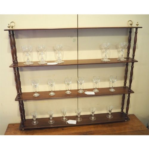 Set of Georgian Mahogany Hanging Shelves