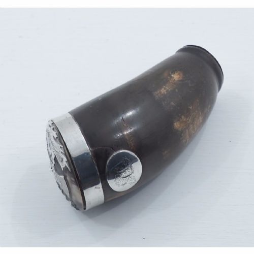Georgian Scottish Horn & Silver Snuff Mull