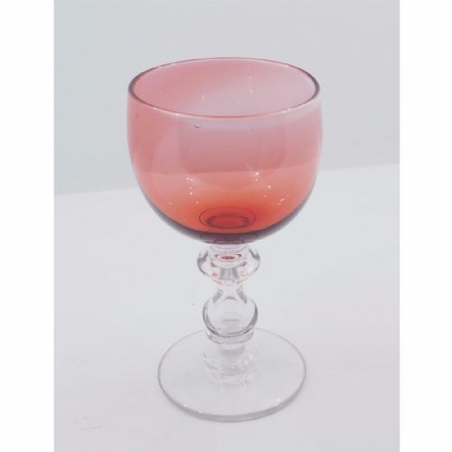 Huge Victorian Ruby Glass Wine Glass