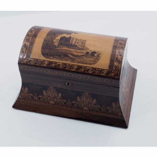 fig 1. FINE 19th CENTURY TUNBRIDGEWARE BOX