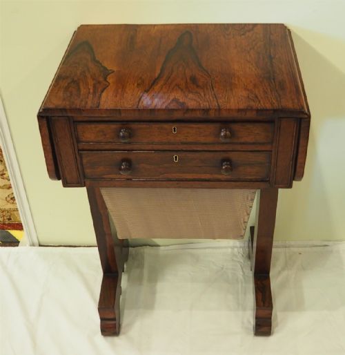 Good William IV Rosewood Work Table