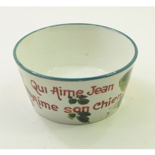 Rare Early Scottish Wemyss Ware Dog Bowl