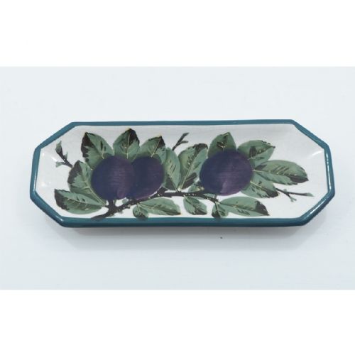 Scottish Wemyss Purple Plums Comb Tray