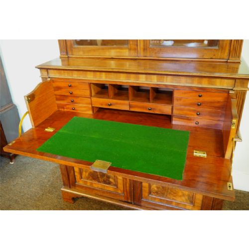 fig 3. STUNNING GILLOWS MAHOGANY SECRETAIRE BOOKCASE
