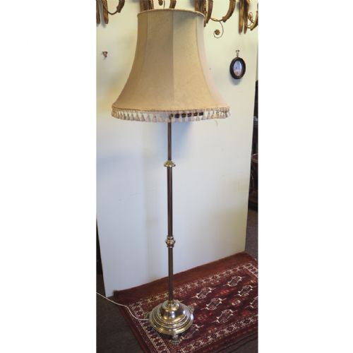 Victorian Brass Adjustable Standard Lamp
