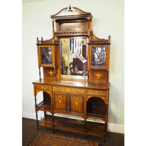Stunning Edwardian Inlaid  Rosewood Cabinet