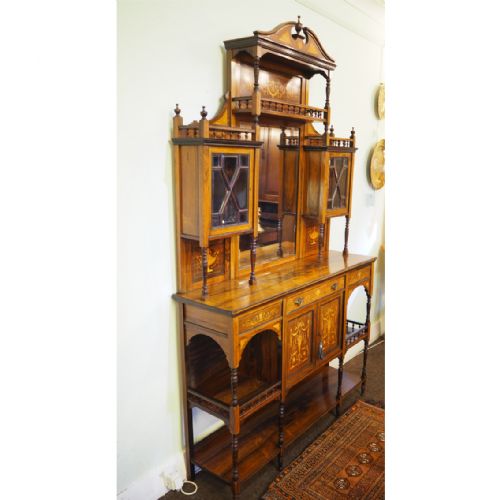 fig 1. STUNNING EDWARDIAN INLAID ROSEWOOD CABINET