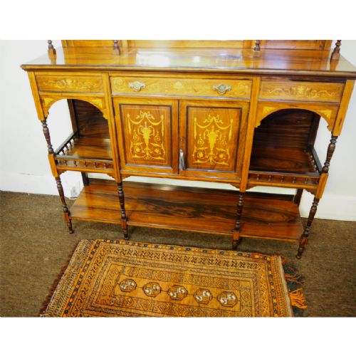 fig 2. STUNNING EDWARDIAN INLAID ROSEWOOD CABINET