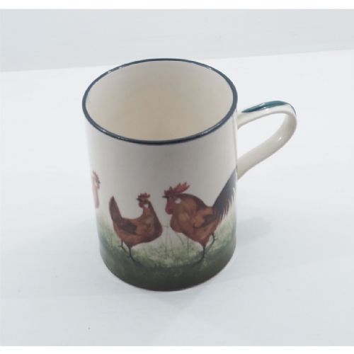 Large Scottish Wemyss Brown Hens Tankard