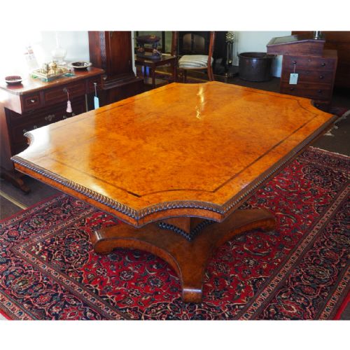 fig 1. IMPORTANT REGENCY AMBOYNA BREAKFAST TABLE