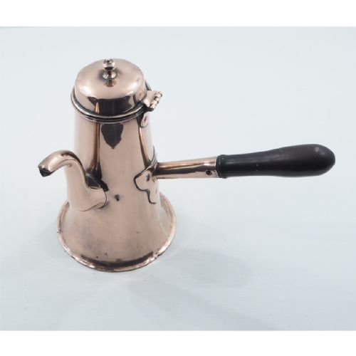 Georgian Copper Chocolate Pot. Nice Shape.