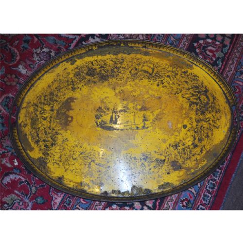 Original Georgian Oval Toleware Tray
