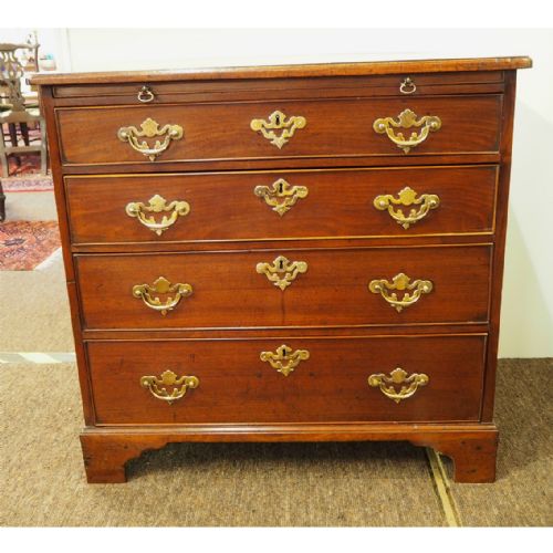 Small Georgian Mahogany Chest with a Slide