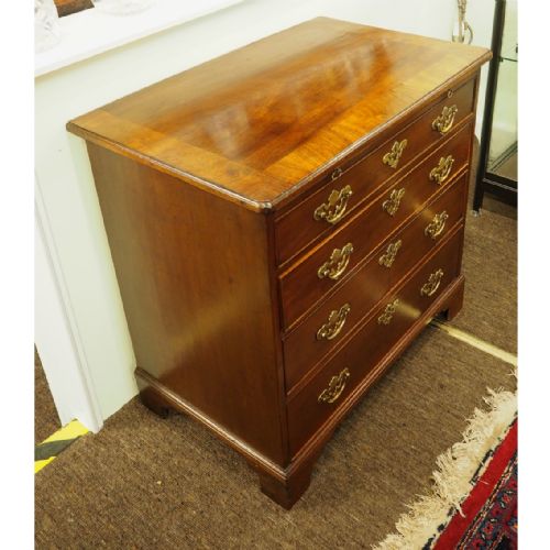 fig 1. SMALL GEORGIAN MAHOGANY CHEST WITH A SLIDE