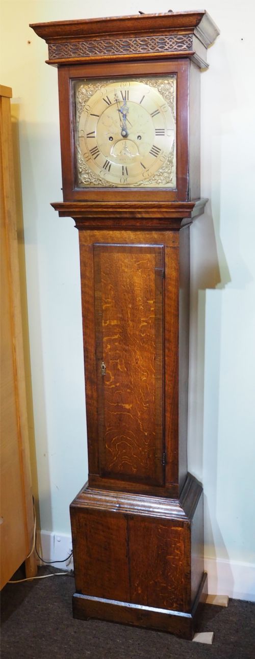 18th Century Oak Cased 8 Day Longcase Clock