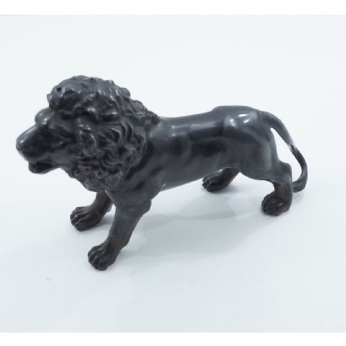 Victorian Bronzed Spelter Lion Figure