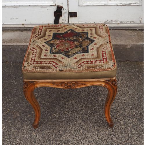 Victorian Birds-eye Maple Wood Stool