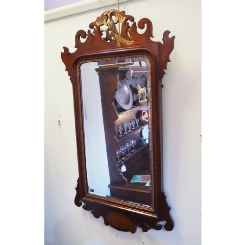 Georgian Style Mahogany Vauxhall Mirror