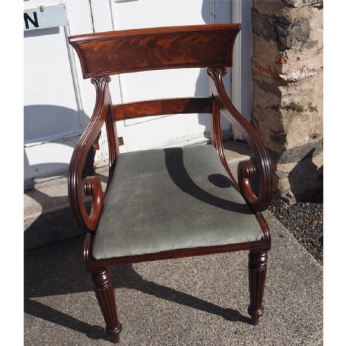 Regency Gillows Style Mahogany Desk Chair