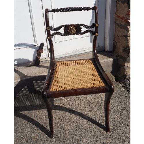 Pure Regency Simulated Sabre Leg Hand Chair