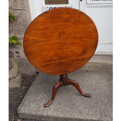 George III Mahogany Country Tripod Table