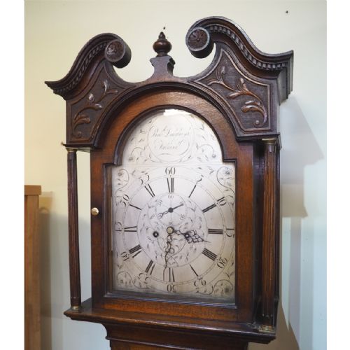 fig 1. EARLY SCOTTISH 8 DAY OAK LONGCASE CLOCK