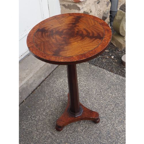 Charming Country Made 19th Cent. Lamp Table