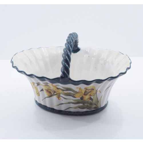 Rare Early Wemyss Ware Daffodils Basket