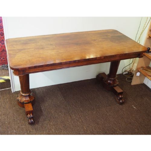 William IV Mellow Rosewood Library Table