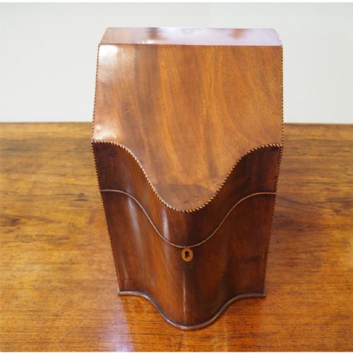 Small George III Mahogany Knife Box
