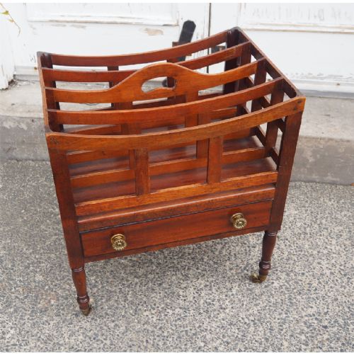 Georgian Scottish Mahogany Canterbury