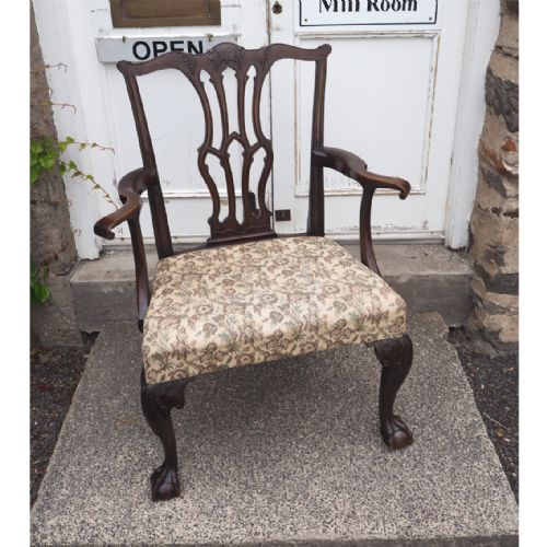 Large 18th Century Chippendale Arm Chair