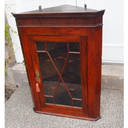 Small 18th Century Glazed Corner Cabinet