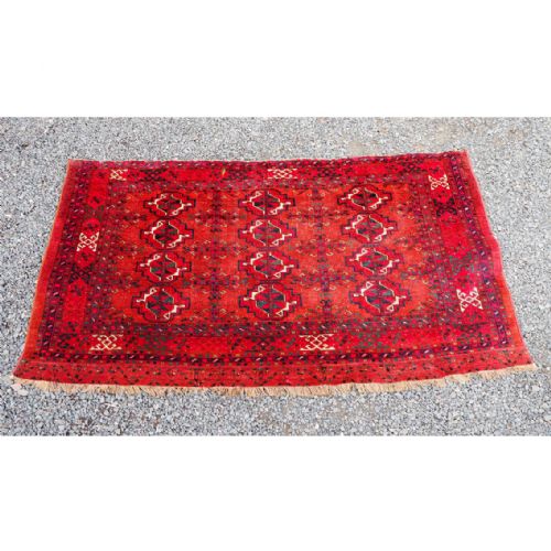 Antique Afghan Ersari Gul Wall Hanging