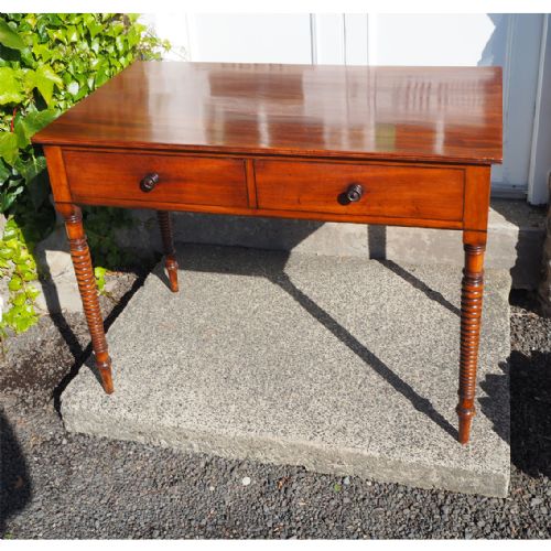 Early 19th Century 2 Drawer Side Table