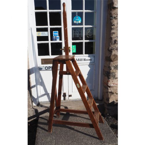 Good Set Slingsby Pitch Pine Library Steps