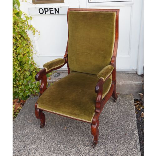Robert Daws Patent Reclining Library Chair
