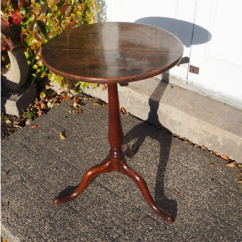 18th Century Oak Tilt Top Tripod Table