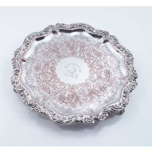 High Quality Victorian Silver Plated Salver