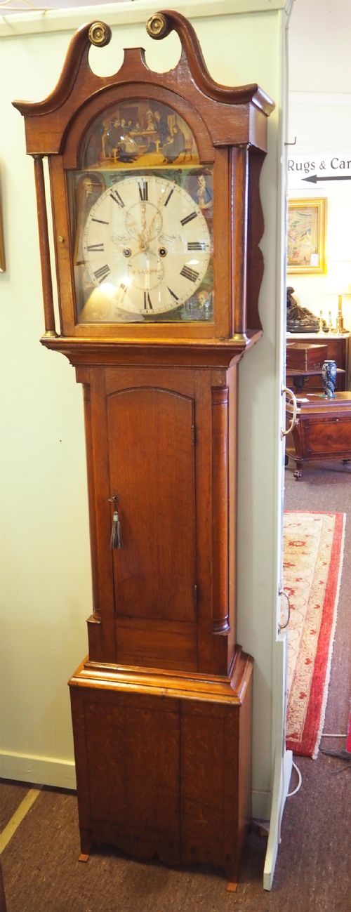 Scottish Oak Cased 8 Day Longcase Clock