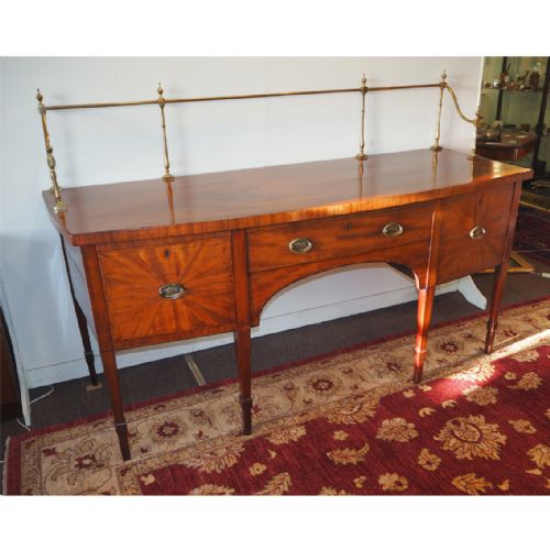 fig 1. LARGE GEORGIAN SCOTTISH BOW-FRONT SIDEBOARD 