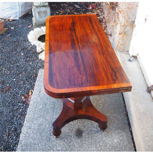 William IV Rosewood Veneered Card Table