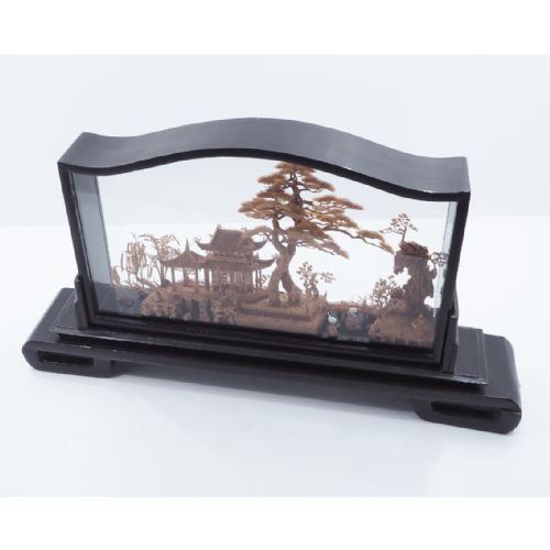 Large Size Chinese Carved Boxwood Garden