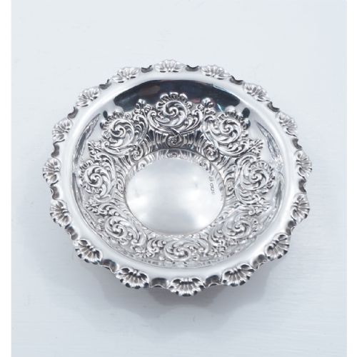 Good Victorian Silver Bonbon Dish