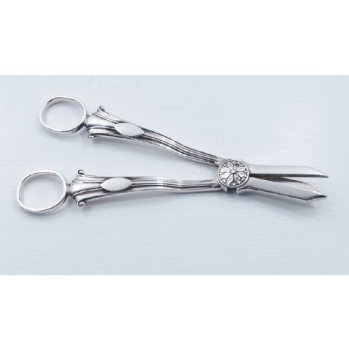 Good Pair of Heavy Silver Grape Scissors