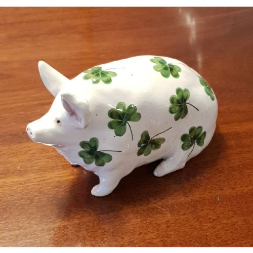 Early Scottish Wemyss Ware Clover Piglet