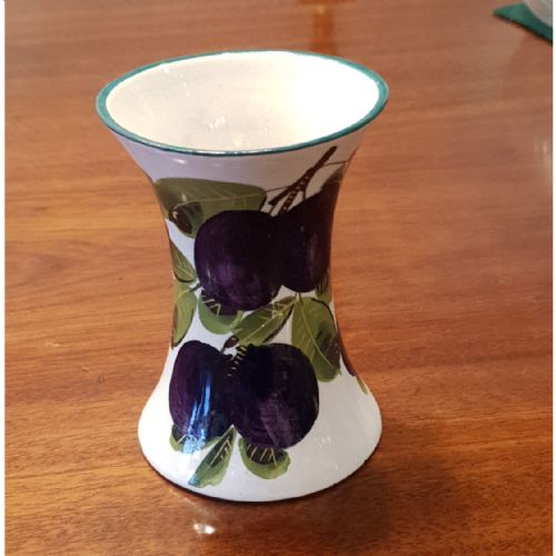 Scottish Wemyss Ware Purple Plums Vase