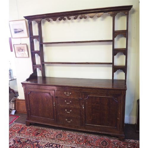 18th Century Oak Dresser and Rack