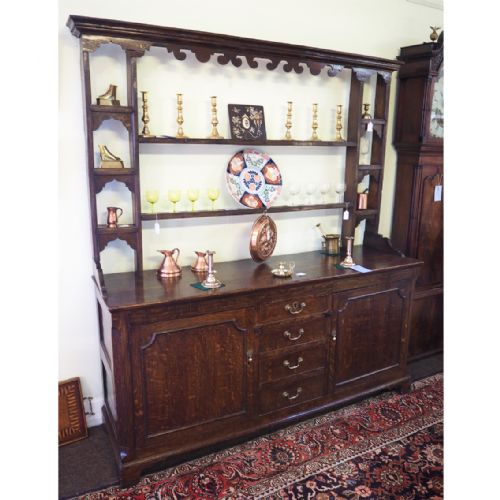 fig 1. 18th CENTURY OAK DRESSER AND RACK